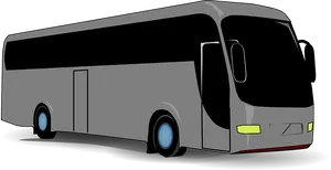 Modern Coach Bus Side View PNG Image