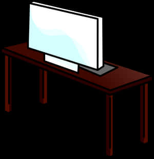 Official Club Penguin Online Wiki - Desk And Computer Clipart, HD Png Download PNG with transparent background