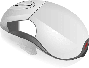 Modern Computer Mouse Design PNG with transparent background