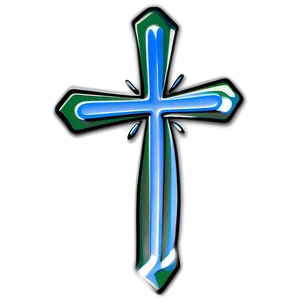 Modern Cross Outline Png 32 PNG Image