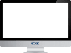 Modern Desktop Monitor Blank Screen PNG with transparent background