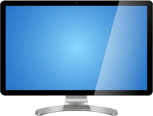 Modern Desktop Monitor Display PNG Image