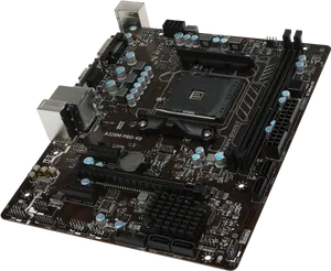 Modern Desktop Motherboard PNG Image