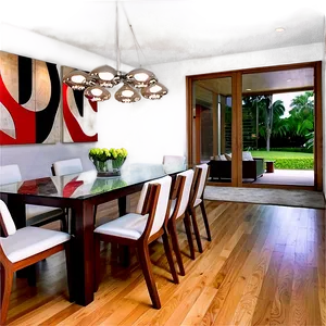 Modern Dining Room Design Png Xam75 PNG Image