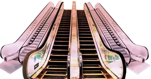 Modern Escalator Design PNG Image