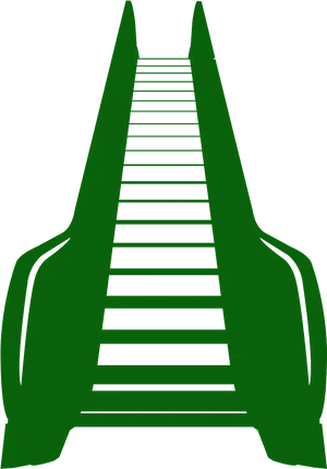 Modern Escalator Design PNG Image