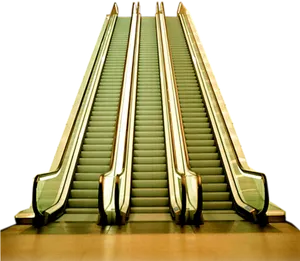 Modern Escalator Design PNG Image