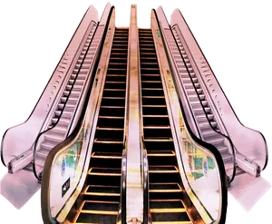 Modern Escalator Design PNG Image