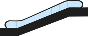 Modern Escalator Graphic PNG Image