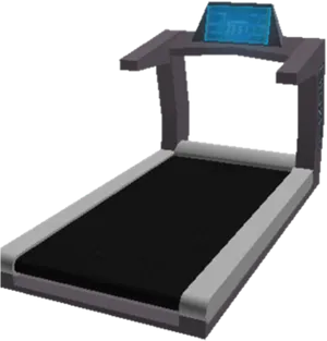 Modern Exercise Treadmill.png PNG Image