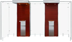 Modern Exhibition Stands Design PNG Image