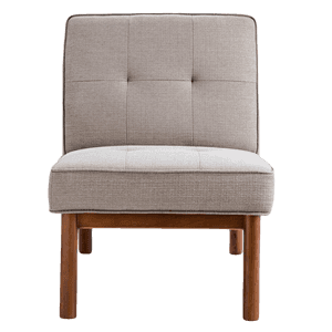 Modern Fabric Accent Chair PNG image with transparent background