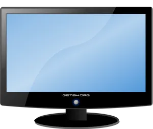 Modern Flat Screen Monitor PNG Image
