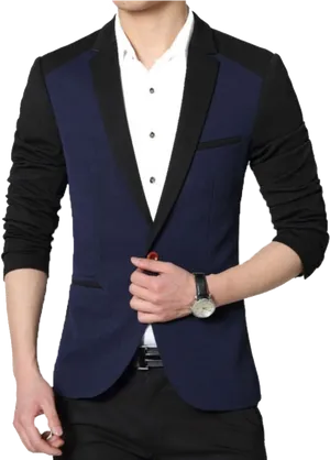 Modern Formal Attire Man PNG Image