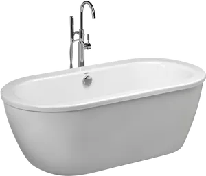 Modern Freestanding Bathtub PNG Image