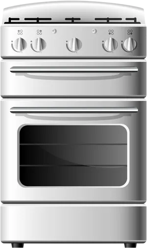 Modern Freestanding Gas Stove PNG Image