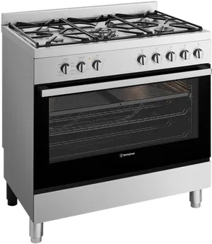 Modern Freestanding Gas Stove PNG Image