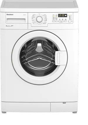 Modern_ Front_ Load_ Washing_ Machine PNG Image