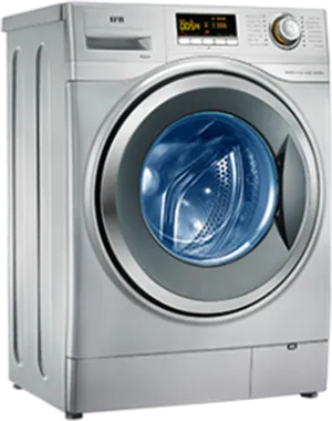 Modern Front Load Washing Machine PNG Image