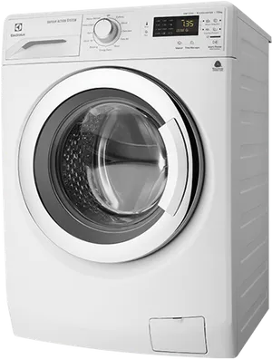 Modern_ Front_ Load_ Washing_ Machine PNG Image