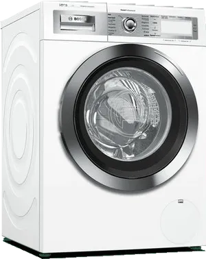 Modern Front Load Washing Machine PNG Image