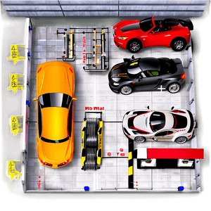 Modern Garage Layout PNG syh PNG with transparent background