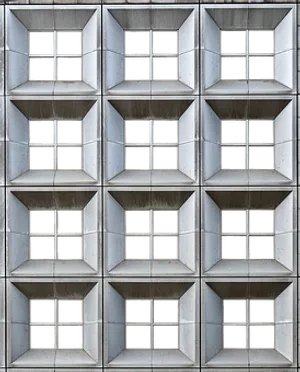 Modern Geometric Building Windows.jpg PNG Image