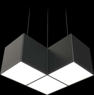 Modern Geometric Chandelier Design PNG image with transparent background