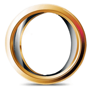 Modern Gold Circle Frame PNG jno PNG