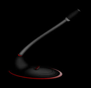 Modern Gooseneck Microphone PNG image with transparent background
