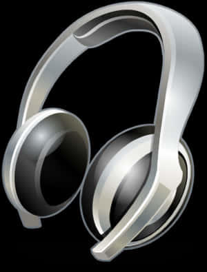 Modern Headphones Graphic PNG image with transparent background