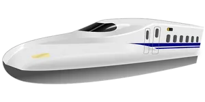 Modern High Speed Train Design PNG Image