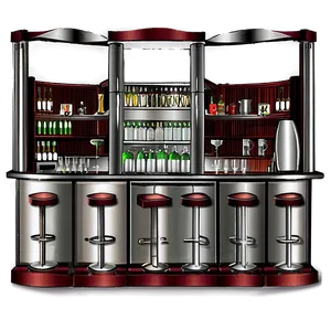 Modern Home Bar Setup Png 86 PNG Image