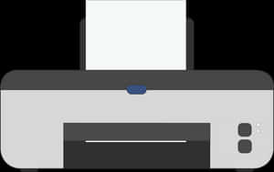 Modern Inkjet Printer Vector PNG image with transparent background