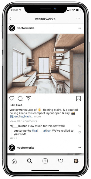 Modern Interior Design Instagram Post PNG image with transparent background