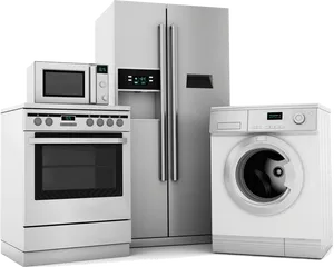 Modern Kitchen Appliances Set PNG Image