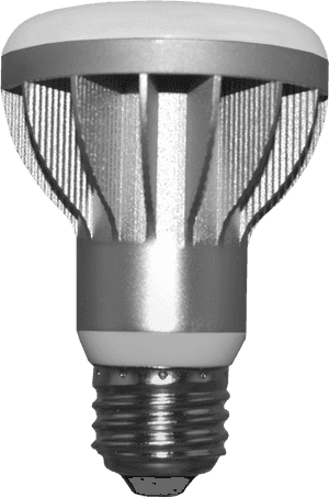 Modern L E D Bulb Isolated PNG image with transparent background
