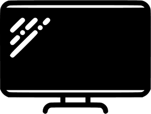 Modern L E D T V Icon PNG image with transparent background