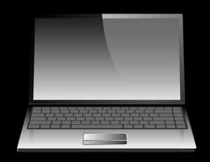 Modern Laptop Vector Illustration PNG image with transparent background