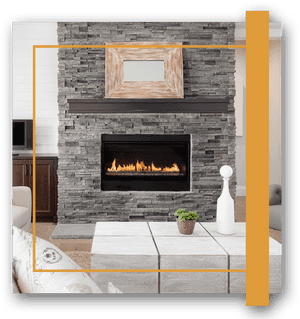 Welcome To Dunrite Chimney - Living Room With Gas Fireplace, HD Png Download PNG image with transparent background