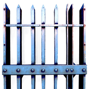 Modern Metal Fence PNG xje57 PNG