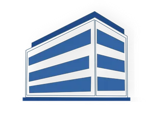 Modern Office Building Graphic PNG Image