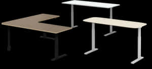 Seven Height Adjustable Desks - Desk, HD Png Download PNG with transparent background
