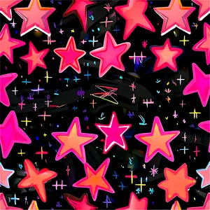 Modern Pink Stars Png Ign1 PNG Image