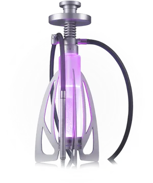 Modern Purple Hookah Design PNG Image