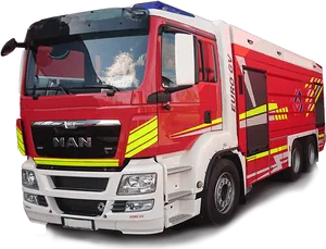 Modern_ Red_ Fire_ Truck PNG Image