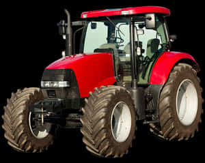 Modern Red Tractor Isolated PNG
