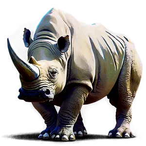 Modern Rhino Illustration Png Rlb1 PNG Image