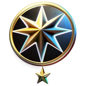 Modern Round Star Png Cjf PNG Image