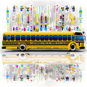 Modern School Bus Design PNG 05242024 PNG